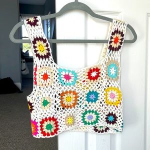 Colorful Crochet Top